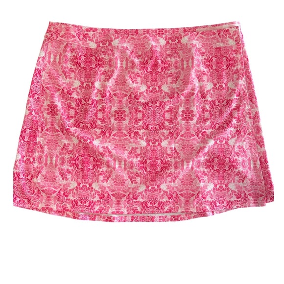 Ripskirt Hawaii Dresses & Skirts - Rip Skirt‎ Pink Floral Mini Skirt XXL Preppy Resort Coastal Summer